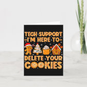 Christmas Tech Suprt Here To Delete Cookies Xmas M Kaart (Voorkant)