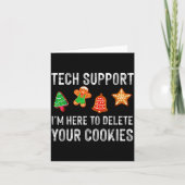 Christmas Tech Suprt Here To Delete Cookies Xmas M Kaart (Voorkant)