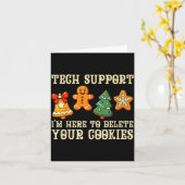 Christmas Tech Suprt Here To Delete Cookies Xmas M Kaart (Gele Bloem)