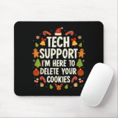 Christmas Tech Suprt Here To Delete Cookies Xmas M Muismat (Met muis)