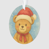 Christmas Teddy Bear in Snowy Wonderland (devant)