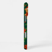 Christmas Teddy Bear Pattern – Cute Green Holiday  iPhone Hoesje (Rechterkant)