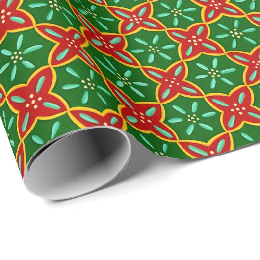 Christmas Tegel Wrapping Paper Cadeaupapier (Rol Hoek)
