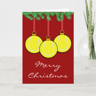 Christmas Tennis Card Feestdagen Kaart