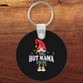 Christmas The Hot Mama Gnome X-mas Matching Pjs Sleutelhanger (Voorkant)