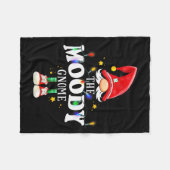 Christmas The Moody Gnome X-mas Matching Pjs  Fleece Deken (Voorkant (Horizontaal))