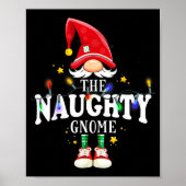 Christmas The Naughty Gnome X-mas Matching Pjs Poster (Voorkant)