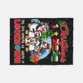 Christmas The One Where We Were In Lockdown Pengui Fleece Deken (Voorkant (Horizontaal))