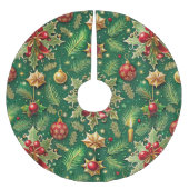 Christmas Theme Festive Colorful Pattern Kerstboom Rok (Voorkant)