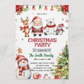 Christmas theme party invitation (Devant)