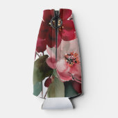 Christmas Themed Red Floral Wedding Flesjeskoeler (Achterkant)