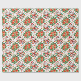  Christmas themed Santa Pool Party Cadeaupapier