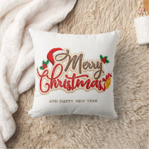 Christmas Throw Pillow – Festive Holiday Decor