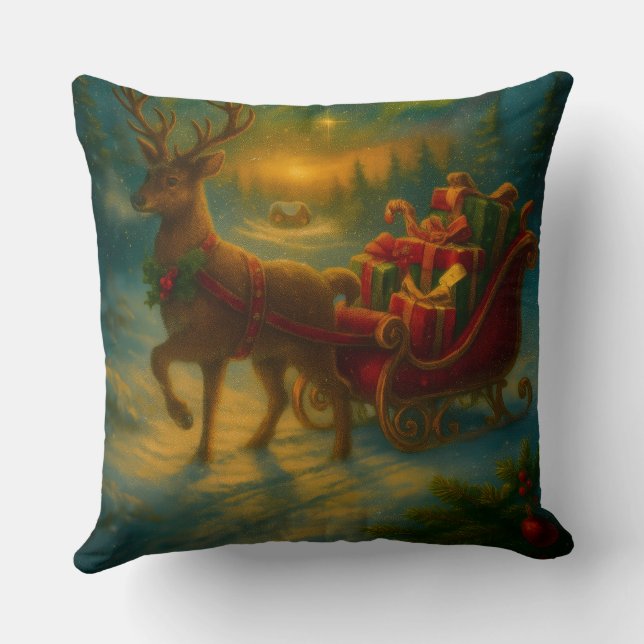 Christmas Throw Pillow Kussen (Achterkant)