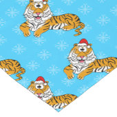 Christmas Tiger Pattern Wildlife Natuur Korte Tafelloper (Hoek)