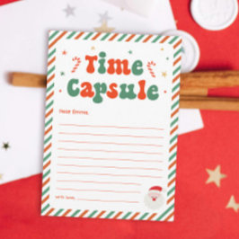 Christmas Time Capsule Game Kaart