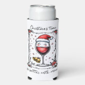 Christmas Time Is Better with Wine  (Seltzer Voorkant)