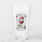 Christmas Time Is Better with Wine  Glas (Achterkant)