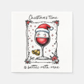 Christmas Time Is Better with Wine  Servet (Voorkant)