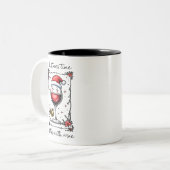 Christmas Time Is Better with Wine Tweekleurige Koffiemok (Voorkant links)