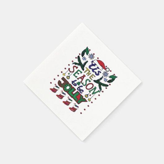 Christmas Tis The Season Servet (Hoek)