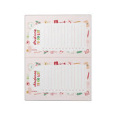 Christmas to do lijst checklist Notitieblok (Gedraaid)