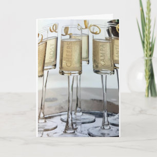 CHRISTMAS TOAST AAN VRIENDEN KAART