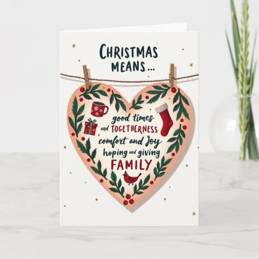 Christmas Togetherness Card Kaart (Voorkant)