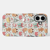 Christmas Tough Phone Case —Cute Santa Design (Achterkant (horizontaal))