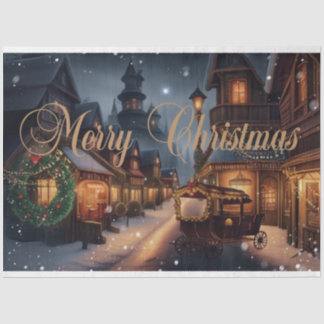 Christmas Town Cadeauverpakking Tissuepapier