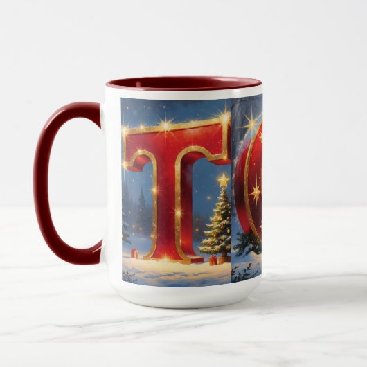 Christmas TOY Mug Holiday Kids & Sparkling Letters Mok (Links)
