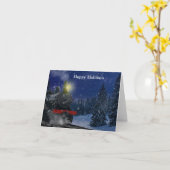 Christmas Train in the snow        Kaart (Gele Bloem)