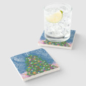 CHRISTMAS TREE - 2017 STENEN ONDERZETTER (Zijkant)