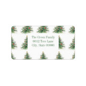 Christmas tree address  etiket (Voorkant)