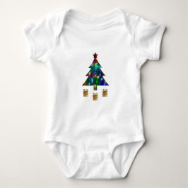 Christmas Tree and Presents Baby Bodysuit