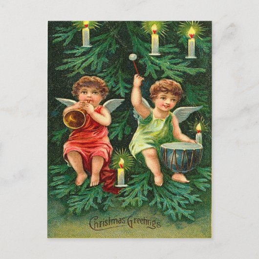 Christmas Tree Angels Briefkaarten (Voorkant)