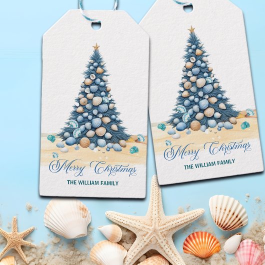 Christmas Tree Beach Merry Christmas Cadeaulabel