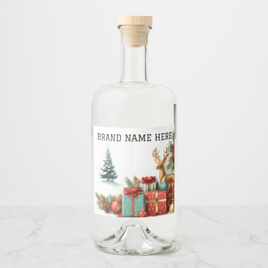 Christmas Tree Beverage Sticker Set – Brand Name (Devant)