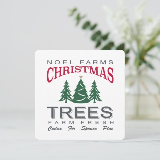CHRISTMAS TREE BOERDERIJ KAART (Staand voorkant)