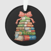 Christmas Tree Books Bow Reading Librarian Teacher (devant)