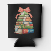 Christmas Tree Books Bow Reading Librarian Teacher Blikjeskoeler (Voorkant)