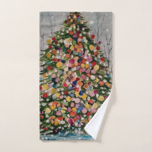 CHRISTMAS TREE BRIEFKAART HAND TOWEL HANDDOEK