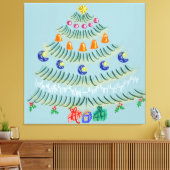 Christmas tree canvas afdruk (Insitu (Woonkamer))