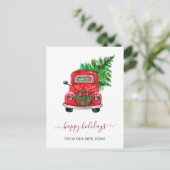 Christmas Tree Car Weve verplaatst vakantie Briefkaart (Staand voorkant)