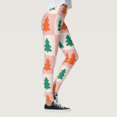 Christmas Tree Checker Pattern Women's Leggings (Droite)