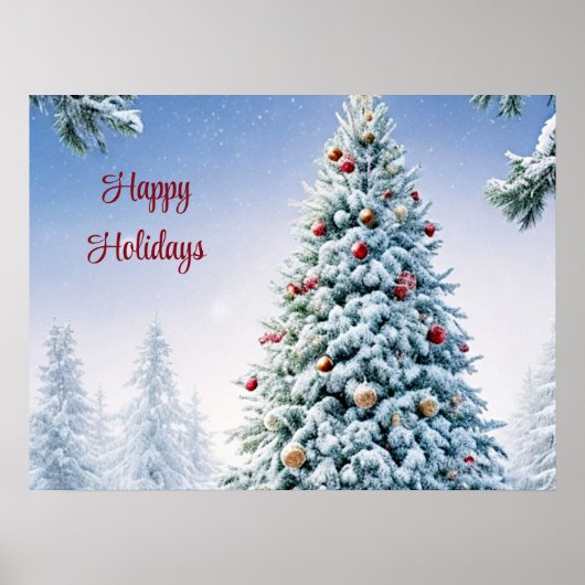 Christmas Tree Christmas Holiday Poster (Voorkant)