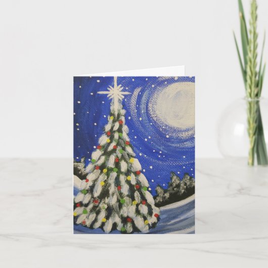 Christmas Tree Feestdagen Kaart (Voorkant)