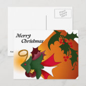 Christmas Tree Fish Briefkaart met Holly Leaves (Voorkant / Achterkant)