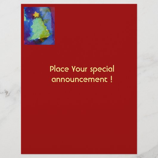 CHRISTMAS TREE FLYER (Achterkant)