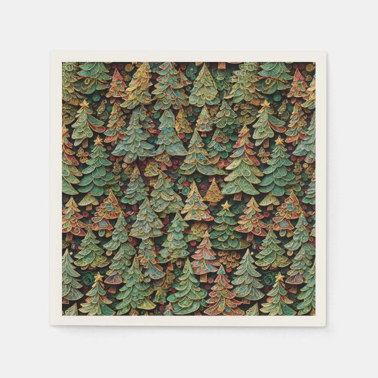 Christmas Tree Forest Whimsey Servet (Voorkant)